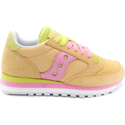 Leather and Fabric Sneakers for Women , female, Sizes: 3 1/2 UK - Saucony - Modalova