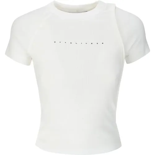 Deconstructed Rib T-Shirt , female, Sizes: S - Ottolinger - Modalova