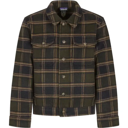 Wool Trucker Jacket , male, Sizes: L, M, XL, S - Patagonia - Modalova