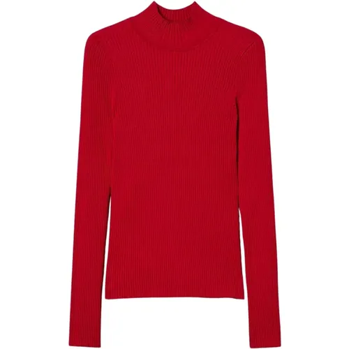 Roter Veneziano Cross-Back Pullover , Damen, Größe: M - Twinset - Modalova