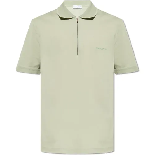 Polo shirt with logo , male, Sizes: L - Salvatore Ferragamo - Modalova