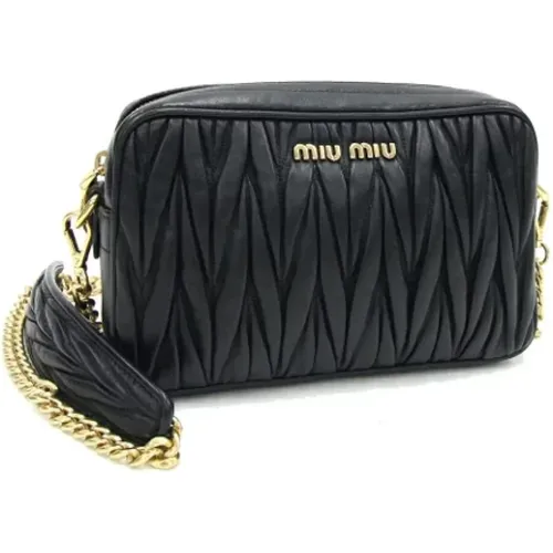 Pre-owned Leather shoulder-bags , female, Sizes: ONE SIZE - Miu Miu Pre-owned - Modalova