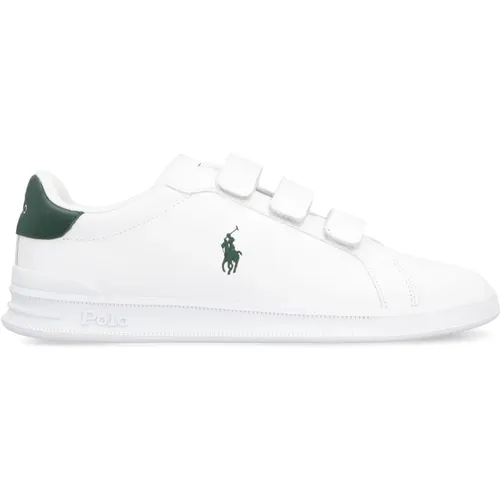 Niedrige Ledersneakers , Damen, Größe: 40 EU - Ralph Lauren - Modalova