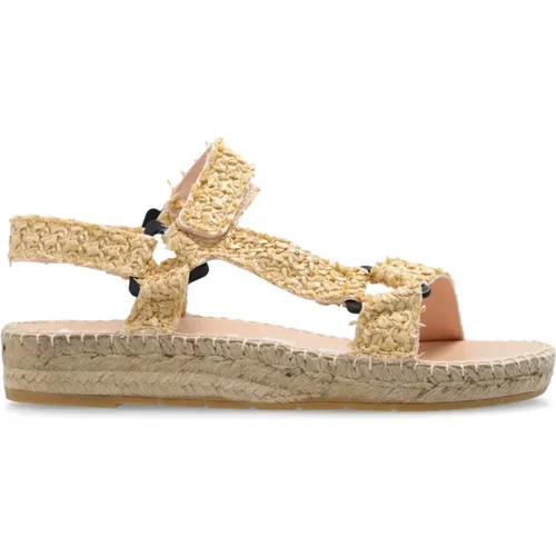 Raffia Sandalen , Damen, Größe: 38 EU - Manebí - Modalova