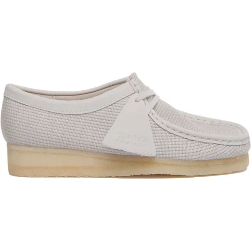 Wallabee Off White Shoes , female, Sizes: 5 UK - Clarks - Modalova