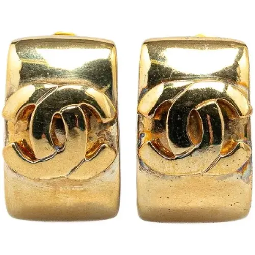 Pre-owned Metal earrings , female, Sizes: ONE SIZE - Chanel Vintage - Modalova