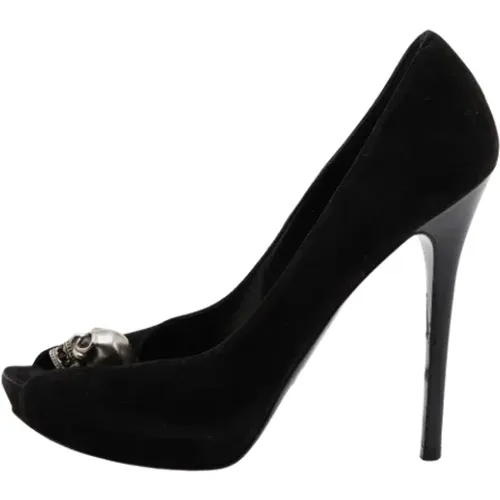 Pre-owned Suede heels , female, Sizes: 5 1/2 UK - Alexander McQueen Pre-owned - Modalova