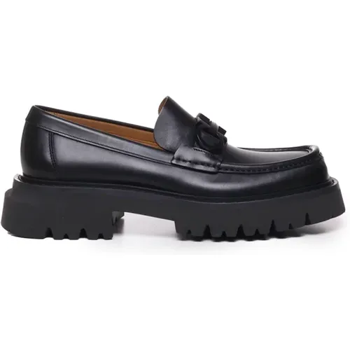 Ferragamo Flat shoes , male, Sizes: 7 1/2 UK - Salvatore Ferragamo - Modalova