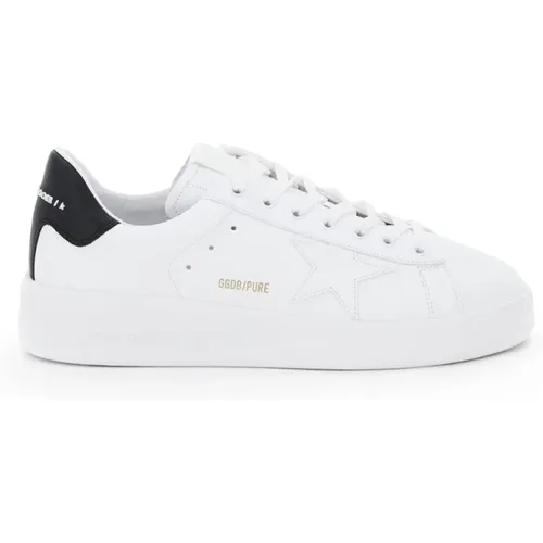 Pure-Star Leather Sneakers , male, Sizes: 7 UK - Golden Goose - Modalova