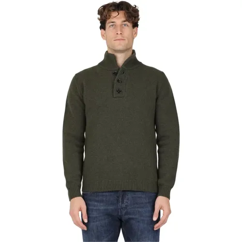 Wool Turtleneck with Turtleneck and Wool Buttons , male, Sizes: M - Dondup - Modalova