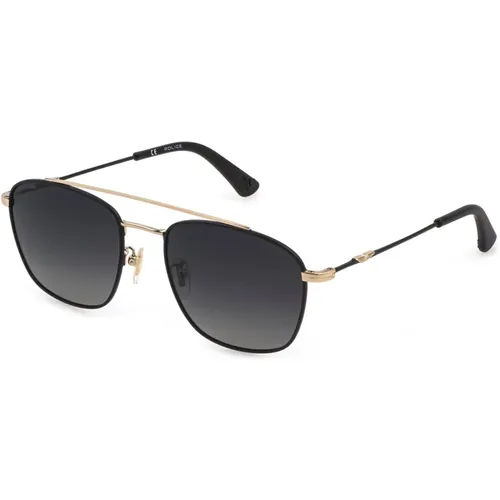 Lite 2 Polarized Sunglasses Gold Black , unisex, Sizes: 55 MM - Police - Modalova