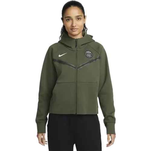 PSG Tech Fleece Windrunner Jacke , Damen, Größe: L - Nike - Modalova