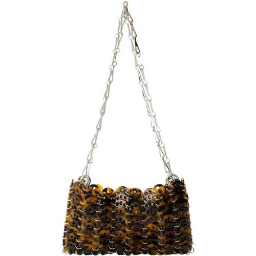 Iconic 1969 Turtle Scale Shoulder Bag , female, Sizes: ONE SIZE - Paco Rabanne - Modalova