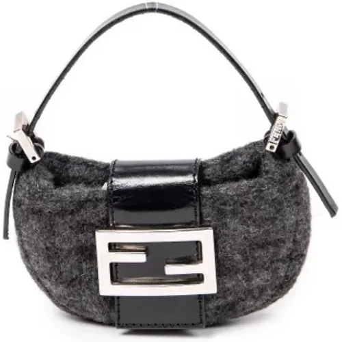 Pre-owned Canvas shoulder-bags , female, Sizes: ONE SIZE - Fendi Vintage - Modalova