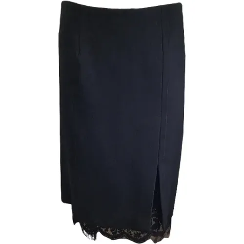 Cotton Lace Trimmed Skirt , female, Sizes: S - Giambattista Valli Pre-owned - Modalova
