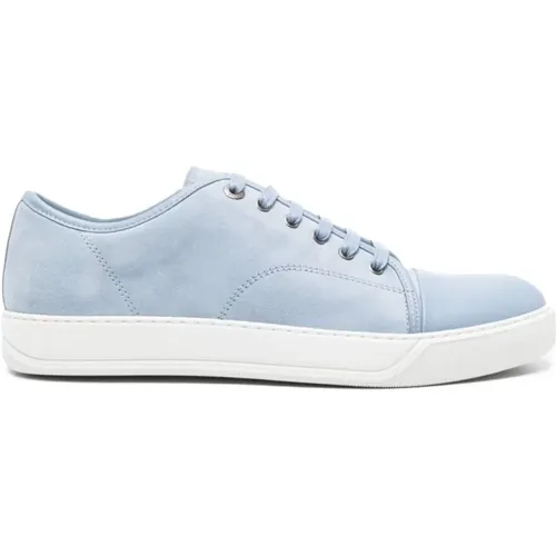 Blueberry/White Toe-Capped Sneakers , male, Sizes: 10 UK, 11 UK, 8 UK - Lanvin - Modalova