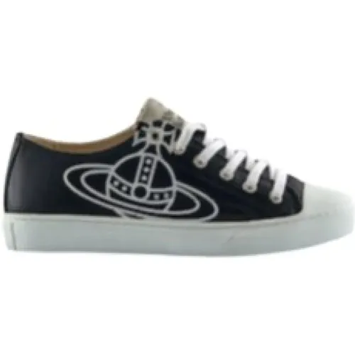 Schwarz Weiß Orb Logo Sneakers , Herren, Größe: 43 EU - Vivienne Westwood - Modalova