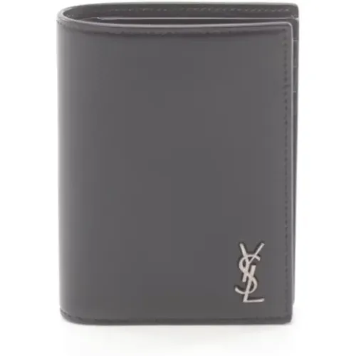 Pre-owned Leather wallets , male, Sizes: ONE SIZE - Saint Laurent Vintage - Modalova