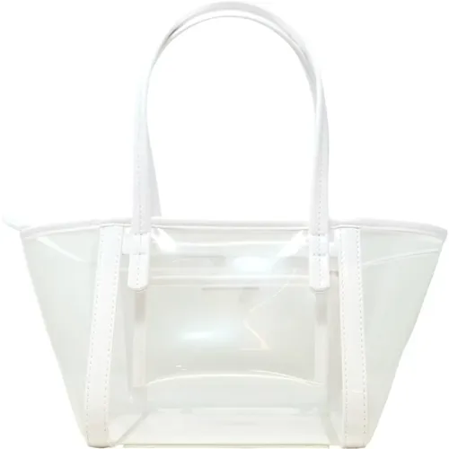 Transparent PU Handbag Ss23 , female, Sizes: ONE SIZE - By FAR - Modalova