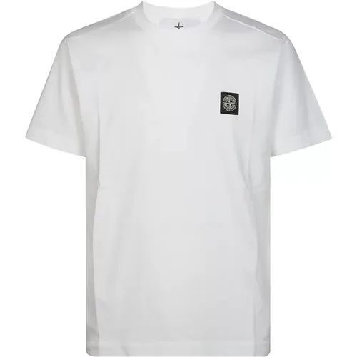 Logo T-Shirt Casual Mode , Herren, Größe: L - Stone Island - Modalova