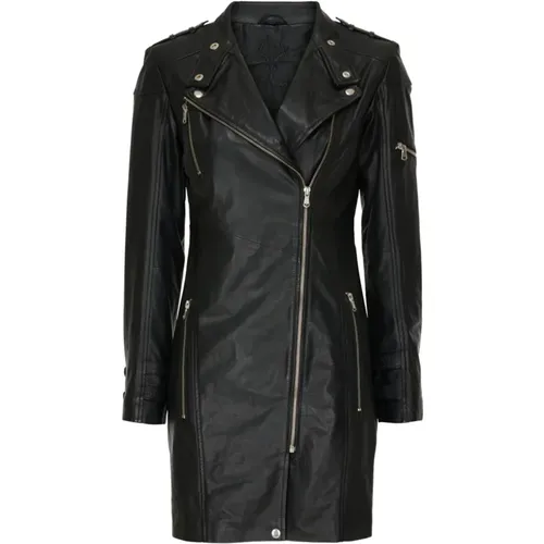 Leather Jacket , female, Sizes: 3XL, 2XL, L, M, XL - Notyz - Modalova