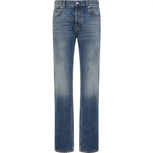 Blau Gewaschene Denim Jeans , Herren, Größe: M - alexander mcqueen - Modalova