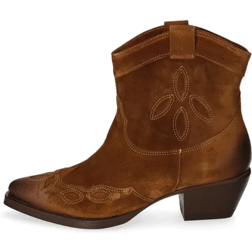 Westernstil Wildleder Cowboy Stiefel , Damen, Größe: 38 EU - Billi Bi - Modalova