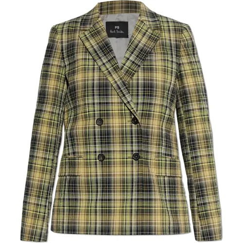 Blazer mit Karomuster , Damen, Größe: M - PS By Paul Smith - Modalova