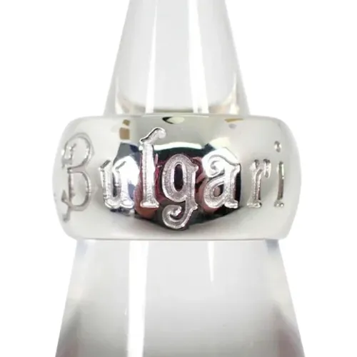 Pre-owned White Gold rings , female, Sizes: ONE SIZE - Bvlgari Vintage - Modalova