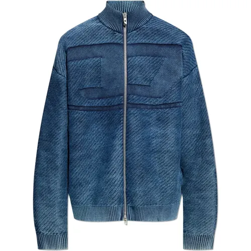 Cardigan K-Klevery-Zip , Herren, Größe: XL - Diesel - Modalova