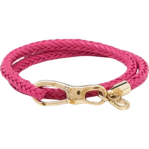 Pre-owned Leather bracelets , female, Sizes: ONE SIZE - Salvatore Ferragamo Pre-owned - Modalova