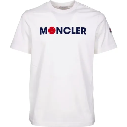T-shirts and Polos Beige , male, Sizes: XL, 2XL - Moncler - Modalova