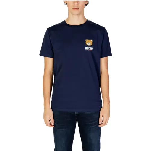 Baumwoll Herrenunterwäsche T-Shirt Herbst/Winter , Herren, Größe: S - Moschino - Modalova