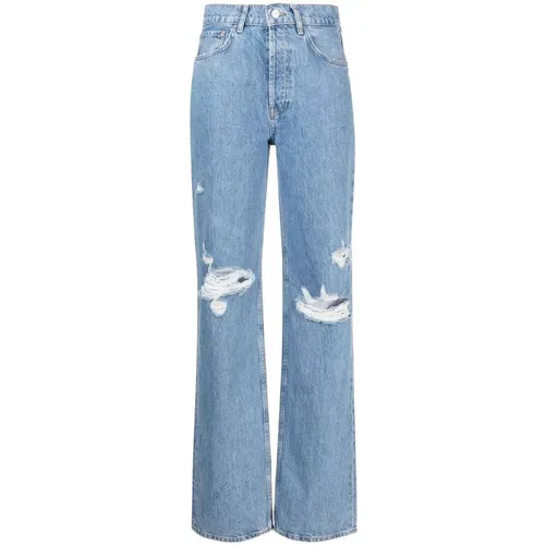 Gio High-Rise Straight Jeans - Anine Bing - Modalova