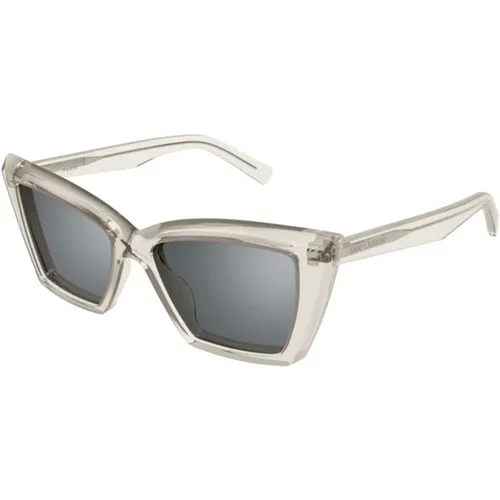 Silver Sunglasses SL 657 , female, Sizes: ONE SIZE - Saint Laurent - Modalova