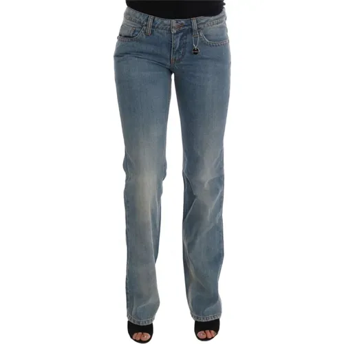 Blaue Waschung Klassische Gerades Jeans , Damen, Größe: W26 - Costume National - Modalova