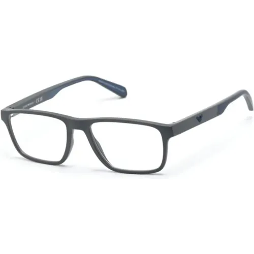 Graue Optische Brille Stilvolles Design , Herren, Größe: 54 MM - Emporio Armani - Modalova