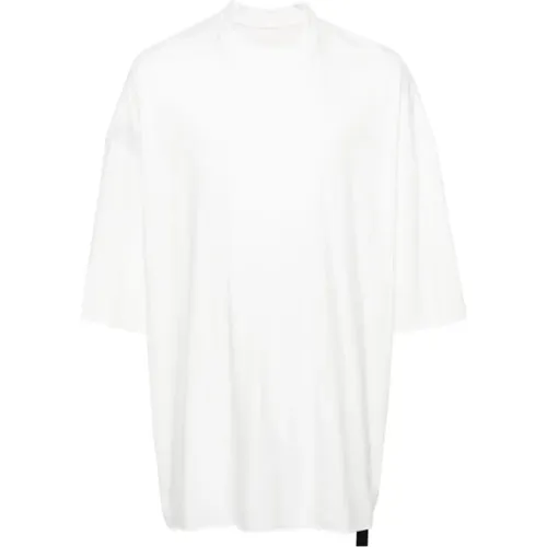 Milk-colored Tommy T-shirt , male, Sizes: ONE SIZE - Rick Owens - Modalova