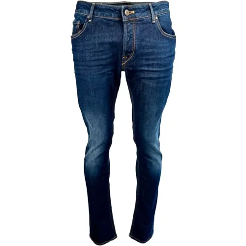Slim-fit Jeans , male, Sizes: W36, W37 - Hand Picked - Modalova
