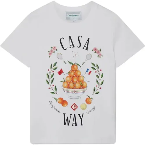 Casa Way T-Shirt , Damen, Größe: L - Casablanca - Modalova