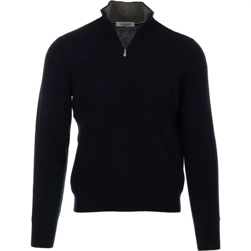 Blauer Zip Pullover Gran Sasso - Gran Sasso - Modalova