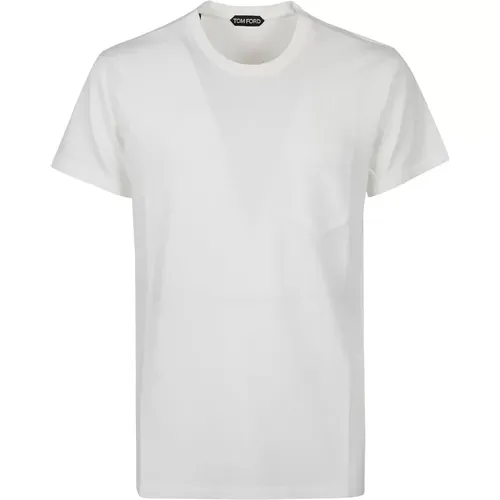 Lässiges Baumwoll-T-Shirt,Lässiges Baumwoll T-Shirt - Tom Ford - Modalova