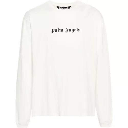 T-Shirt mit Logo-Print , Herren, Größe: M - Palm Angels - Modalova