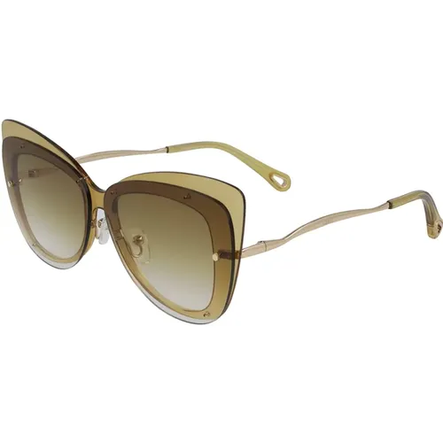 Stilvolle Sonnenbrille für modebewusste Frauen , Damen, Größe: 63 MM - Chloé - Modalova