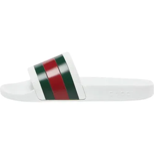 Pre-owned Rubber flats , male, Sizes: 10 UK - Gucci Vintage - Modalova