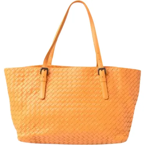 Pre-owned Leather totes , female, Sizes: ONE SIZE - Bottega Veneta Vintage - Modalova