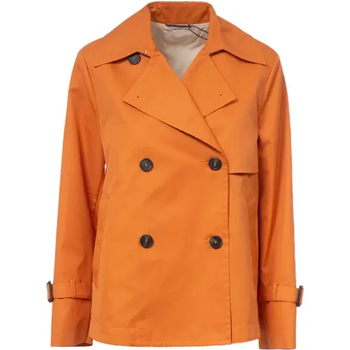 Double-Breasted Trench Coat , female, Sizes: XS - Max Mara Weekend - Modalova