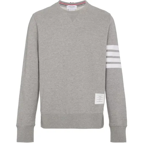 Graue Sweaters - 4 Bar Classic Sweatshirt , Herren, Größe: 2XL - Thom Browne - Modalova
