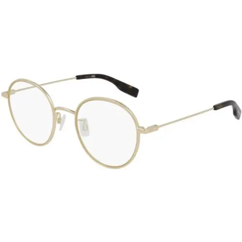 Gold Transparent Mcq Sunglasses , unisex, Sizes: 55 MM - alexander mcqueen - Modalova