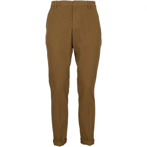 Twill Pants , male, Sizes: W34 - Dondup - Modalova